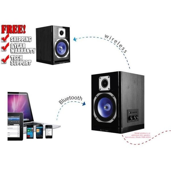 Technical Pro Technical Prombw5000 Bluetooth Studio Wireless Moniter Speakers; 8.14 x 6.9 x 10.6 in. mbw5000